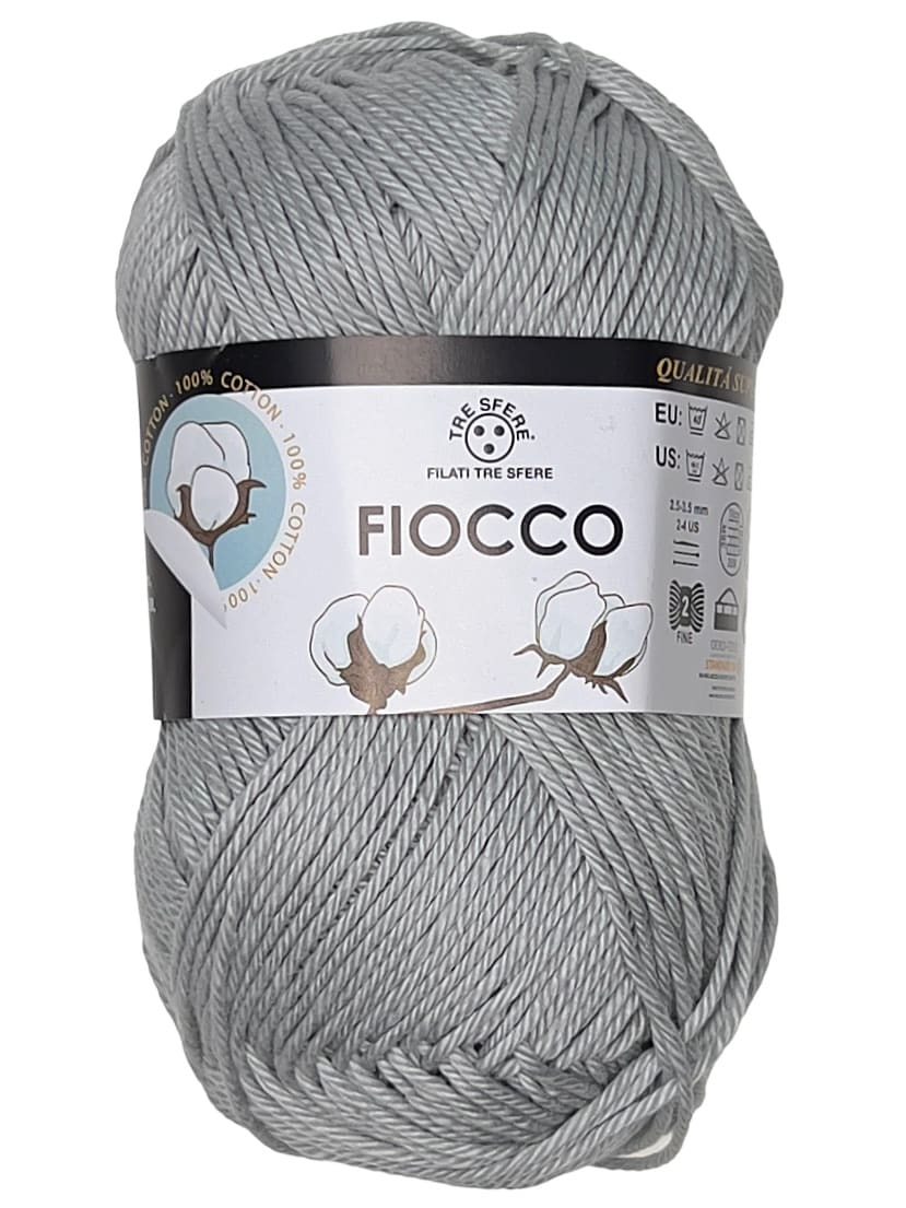 Fiocco Baumwollgarn Grau 7819